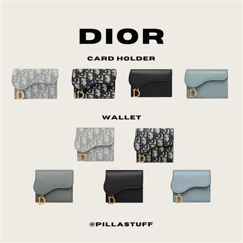 dior saddle card holder price